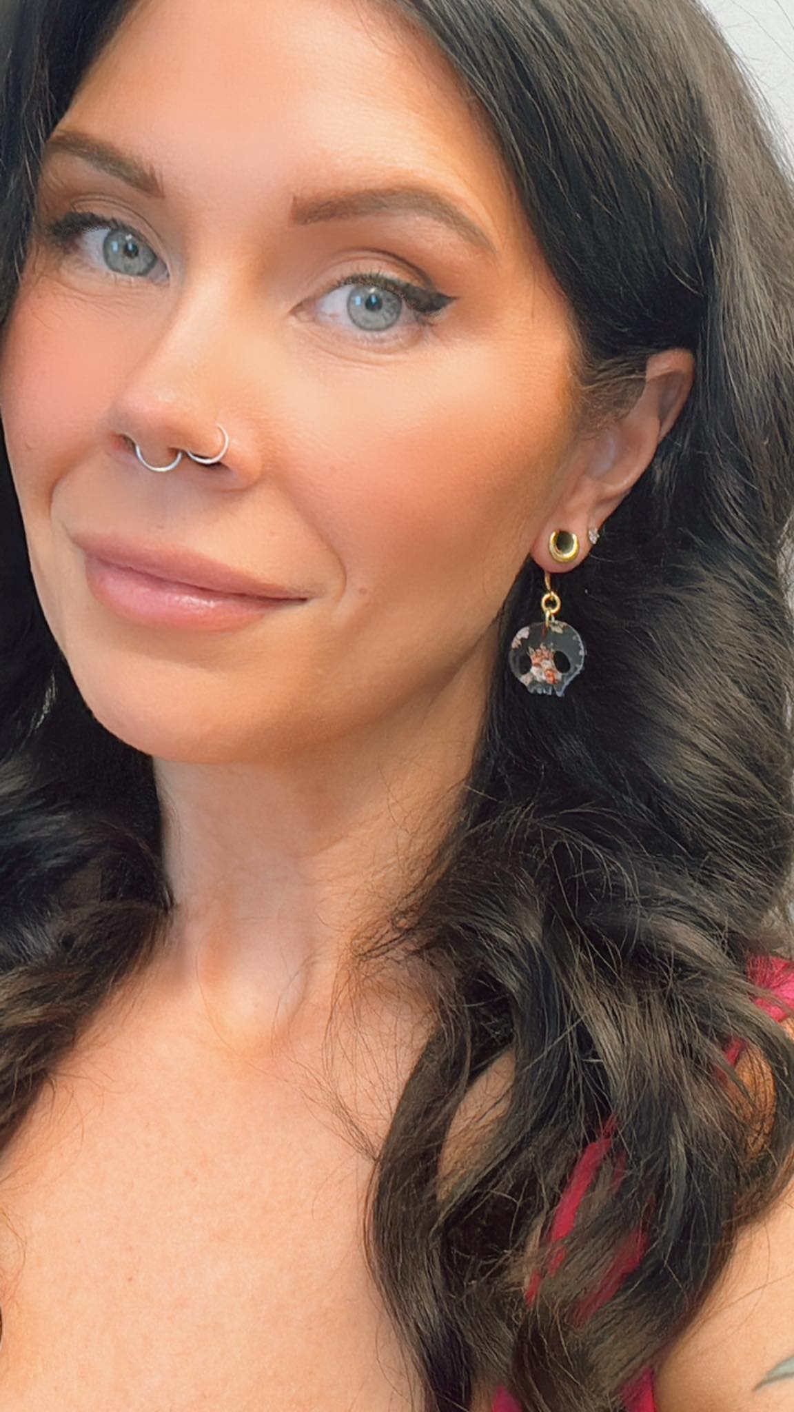 Black Floral Skulls
