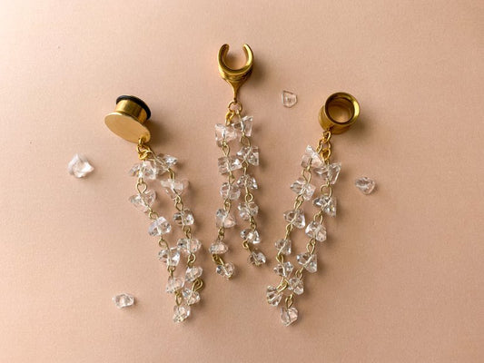 Strands of Faux Crystals Earrings