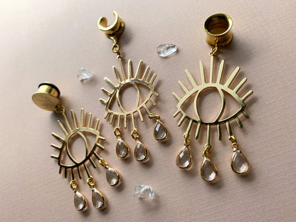 18k Bejeweled Golden Eyes