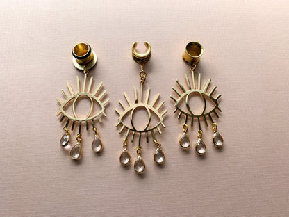 18k Bejeweled Golden Eyes