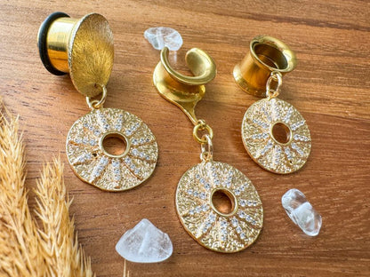 18k Textured Zircon Suns
