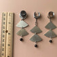 2-Tier Antique Silver Earrings