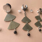 2-Tier Antique Silver Earrings