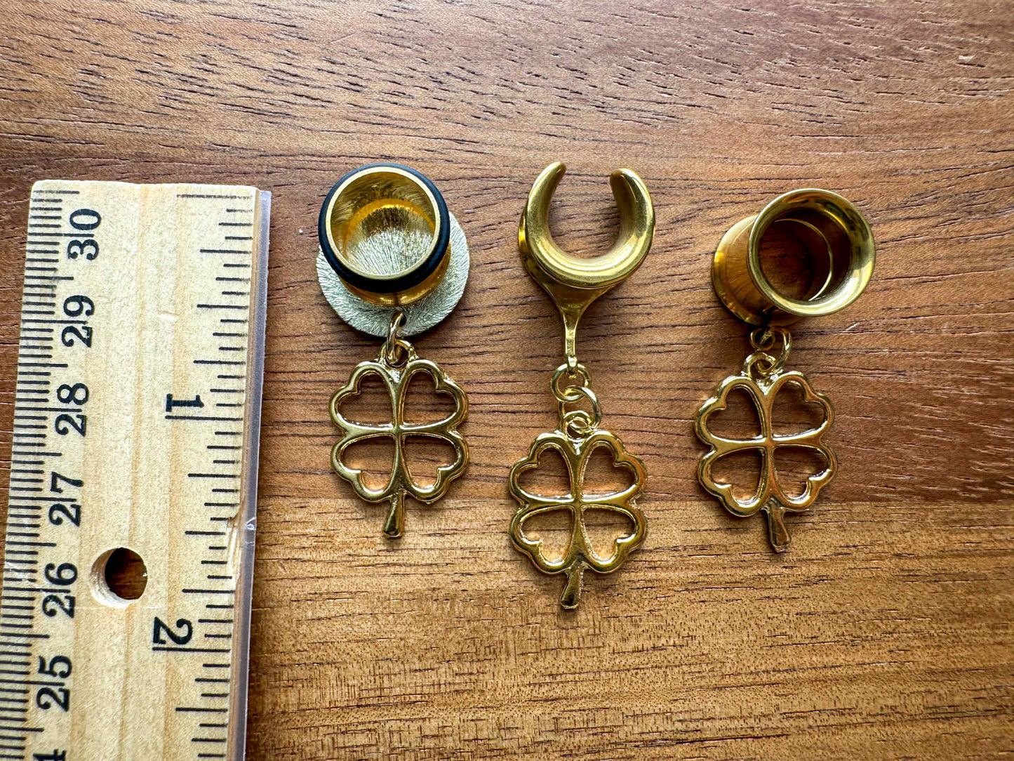 24k Gold Plated Shamrock Clovers