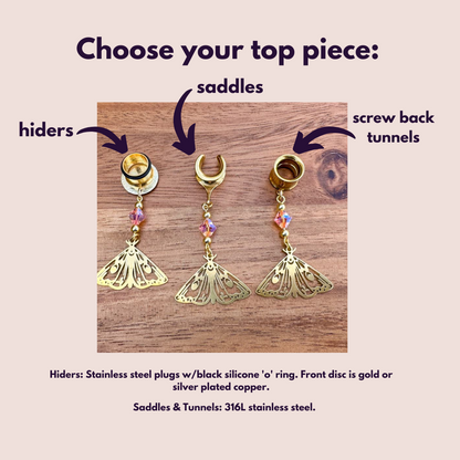 Golden 'Rosy Flutters' Moth