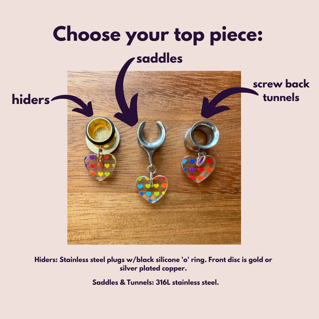 Dainty Rainbow Hearts