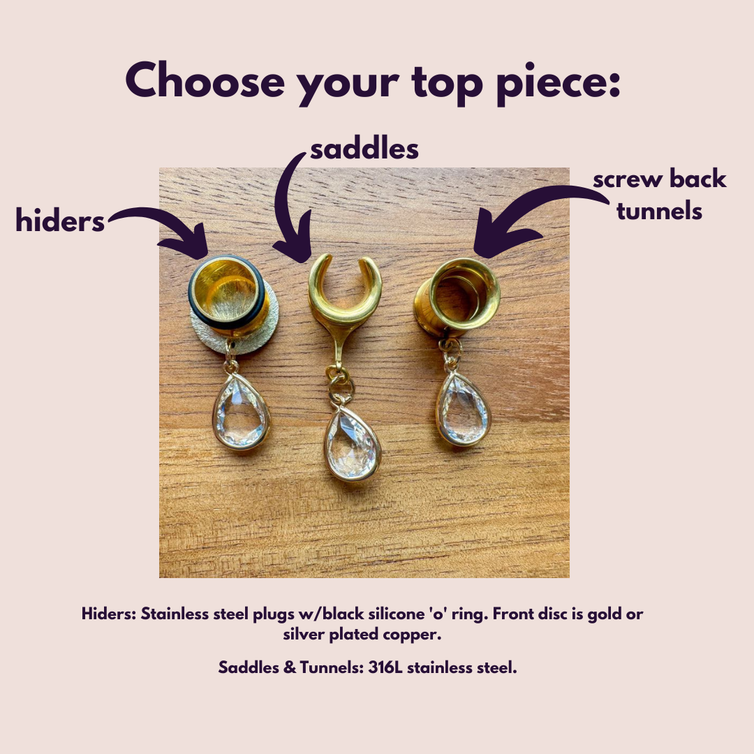 Mini Gold Glass Drops