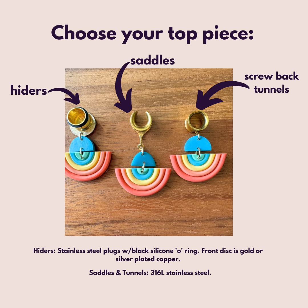 Rainbow Pride Polymer Clay Dangles
