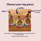Beaded Flower Hoops