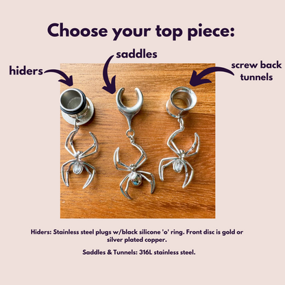 Rhodium Plated Orb Weaver