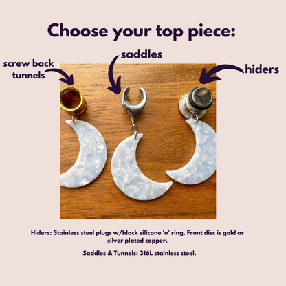 White Crescent Moons