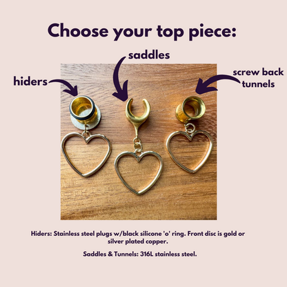 Gold Plated Hearts
