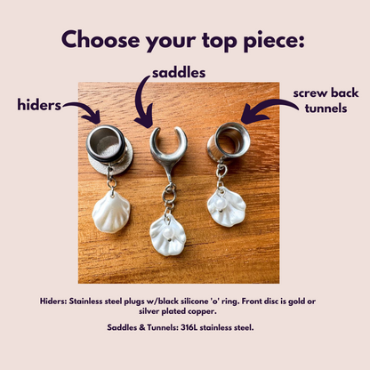 Mini Shell & Pearl Dangles