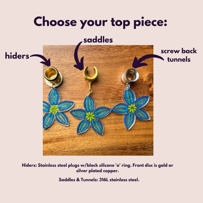 Tropical Blue Flowers