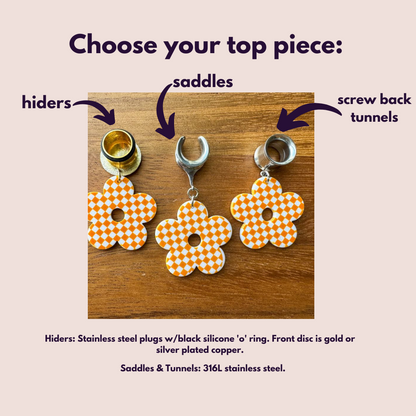 Checkered Hippie Daisies