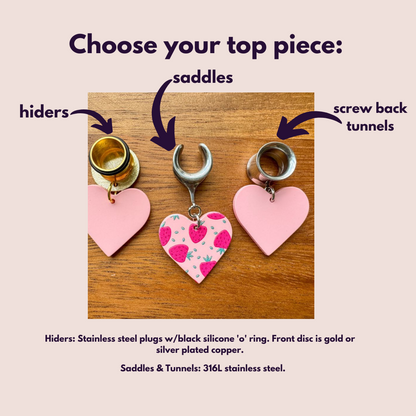 Pink Strawberry Hearts