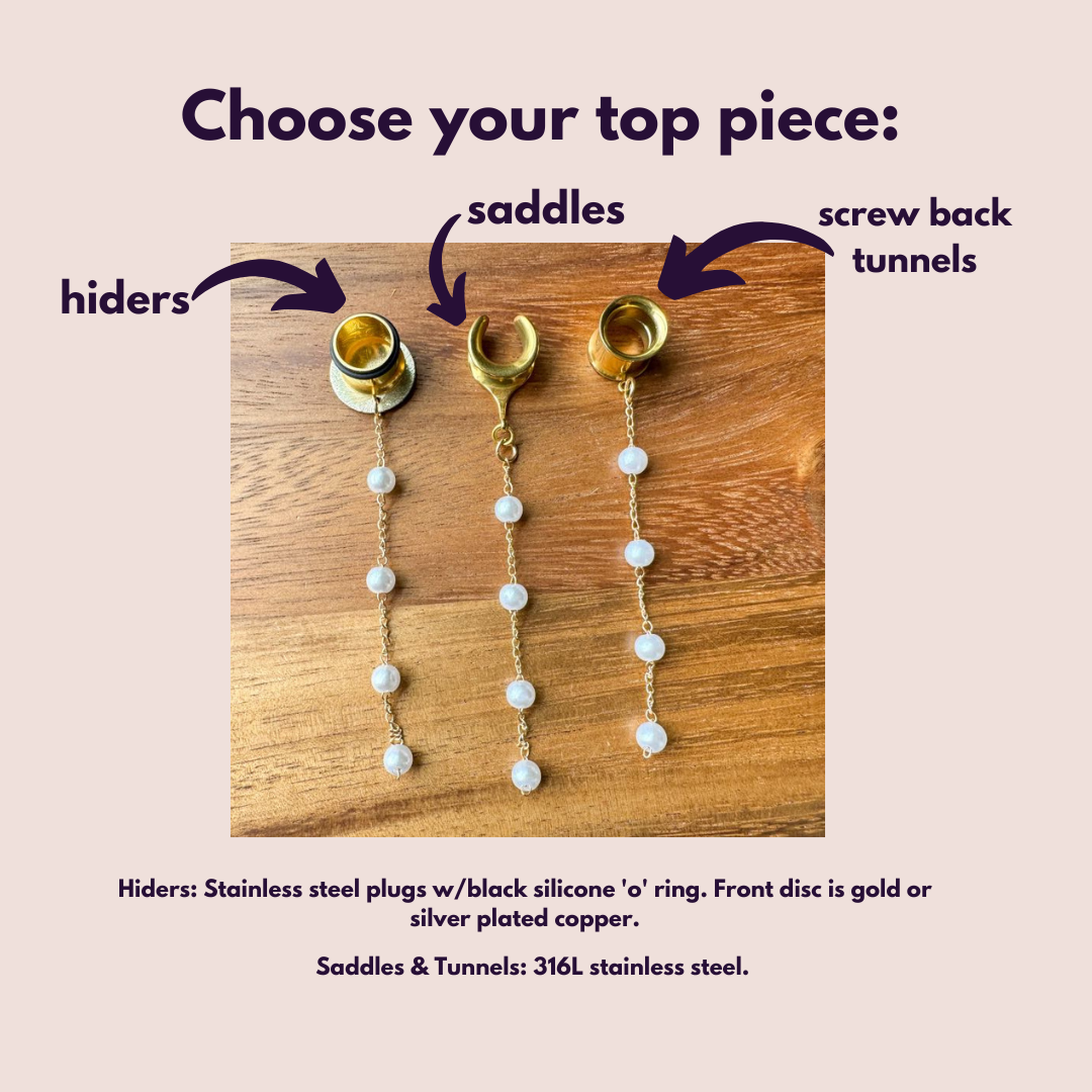 Delicate Golden Pearl Strands