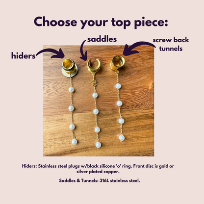 Delicate Golden Pearl Strands