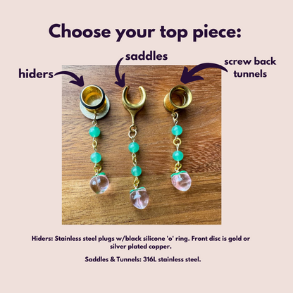 Aventurine Beads w/ Juicy Peaches