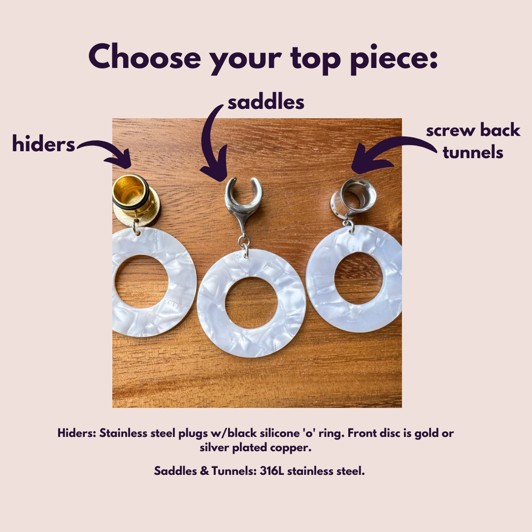 Marble Hoop Dangles