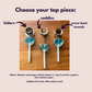 Light Blue Glitter Hearts