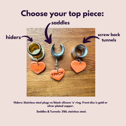 Orange Trick or Treat Hearts