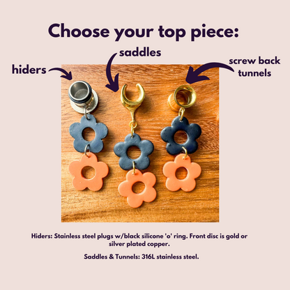 Orange & Black Daisies