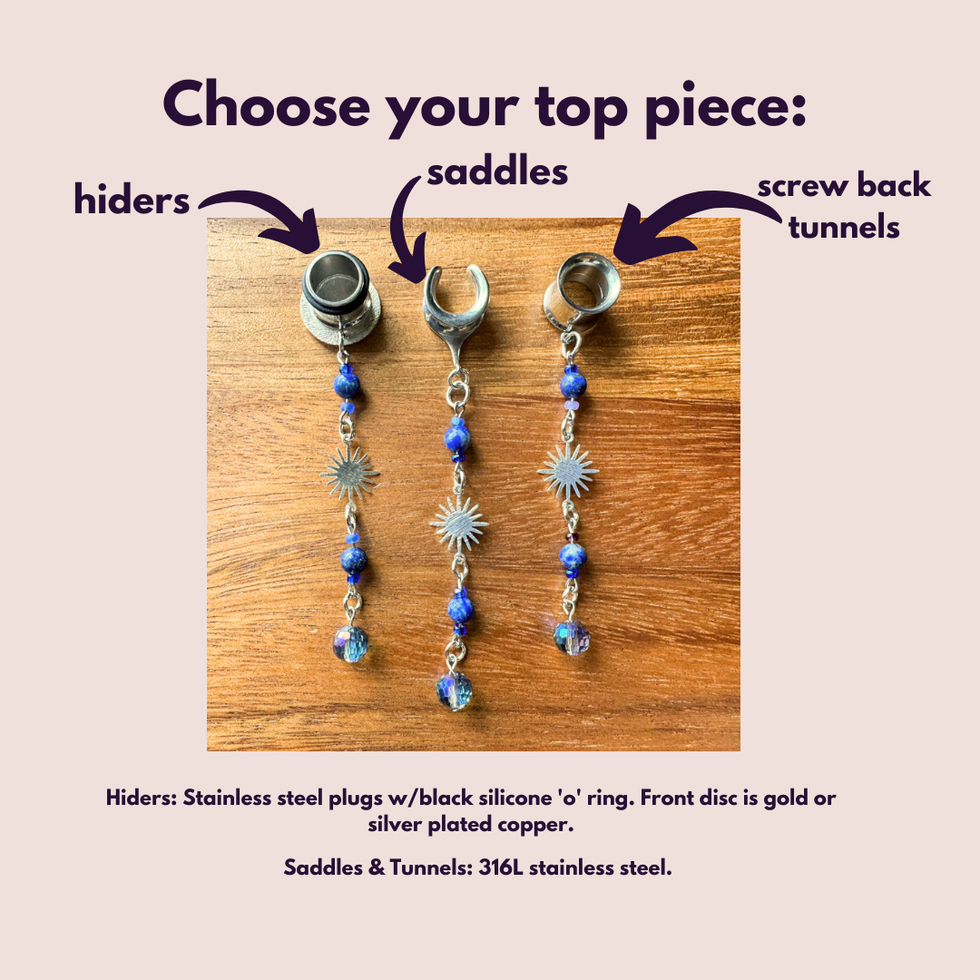 Lapis Lazuli Beaded Suns