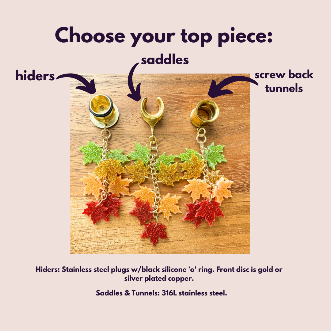 Glittery Maple Leaves