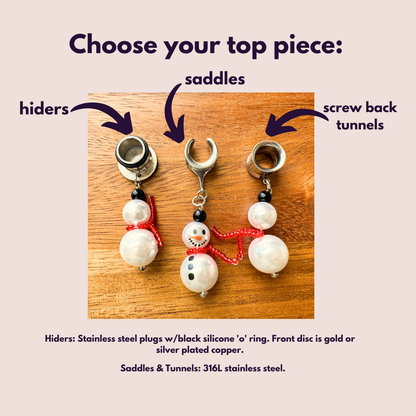 Holiday Pearl Snowmen