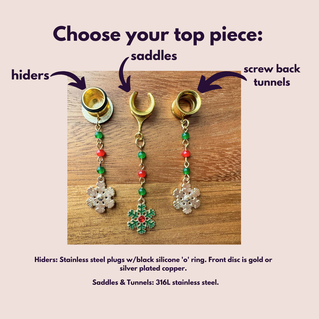 Gold Beaded Snowflakes