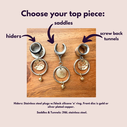 Small Mixed Metal Hoops