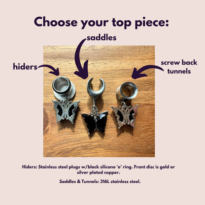 Black & Silver Butterflies