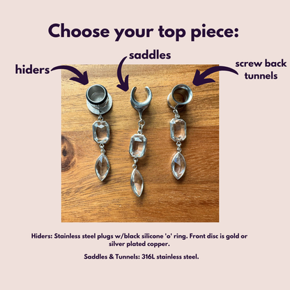 Silver Edged Glass Jewels