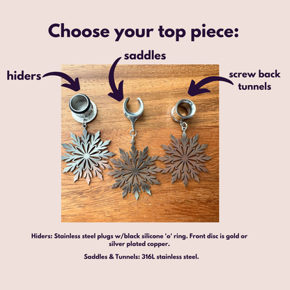 Silver Steel Snowflakes