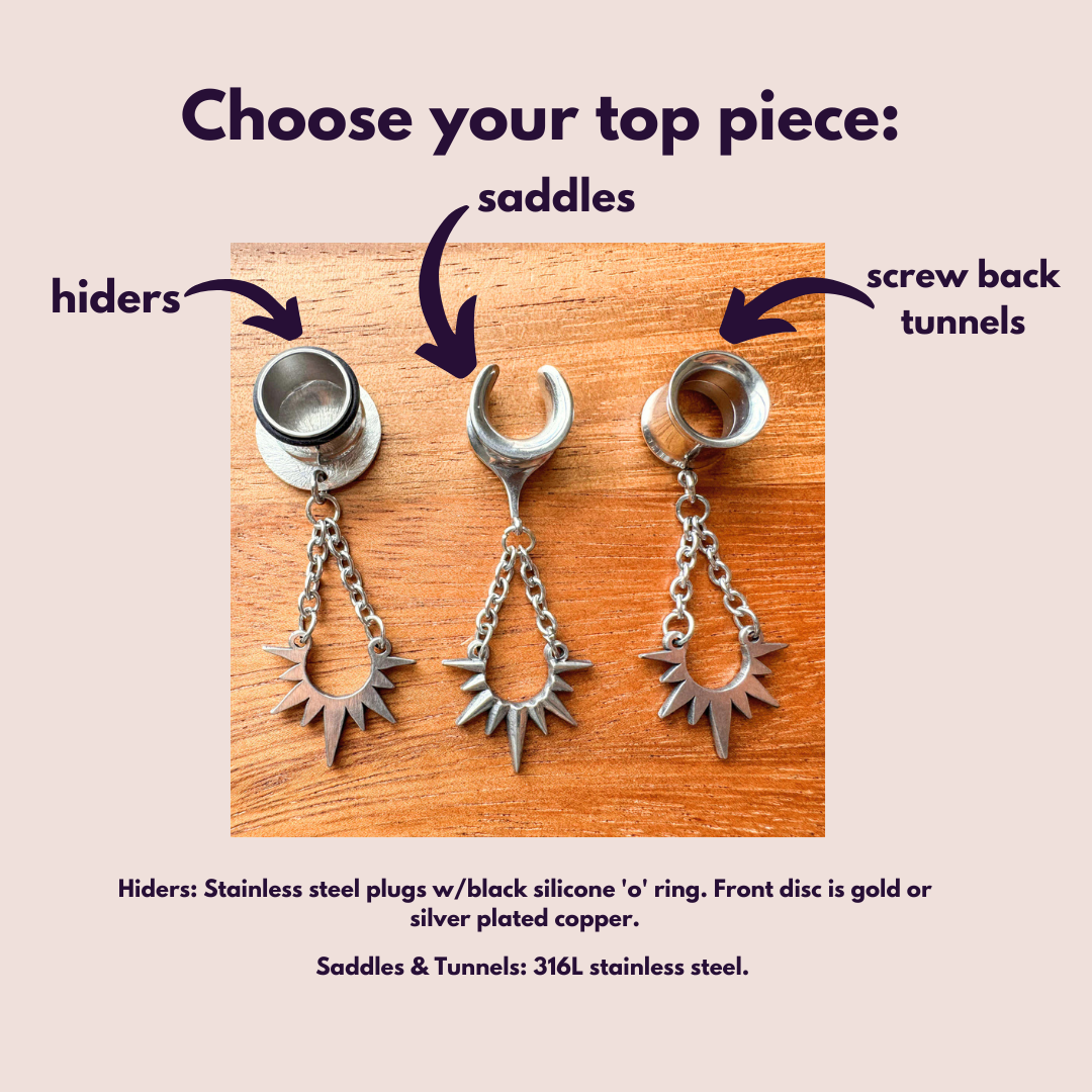 Silver Chain Spike Drops