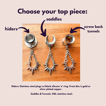 Silver Chain Spike Drops