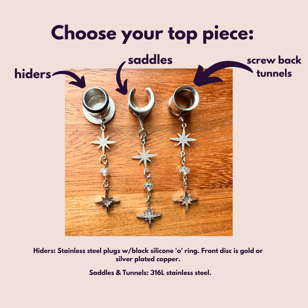 Delicate Silver Star Dangles