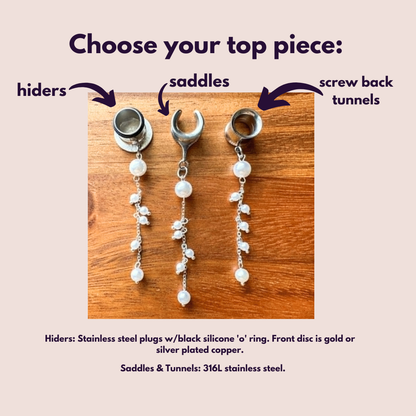 Delicate Pearl Studded Dangles