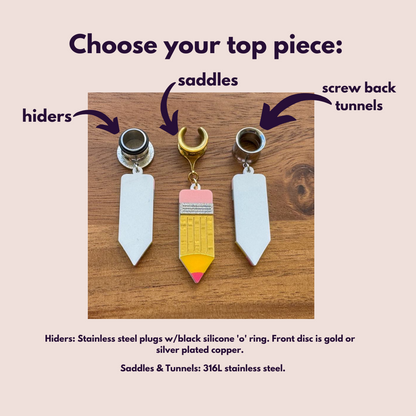 'Write On' Pencil Dangles