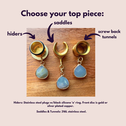 Gold Framed Amazonite Stones