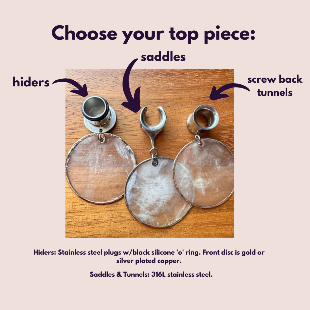Silver Flat Pearl Dangles