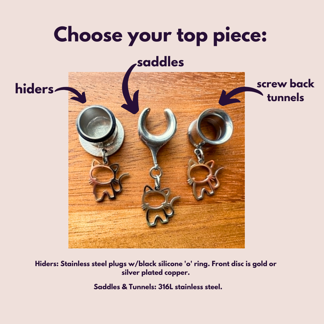Stainless Steel Cat Dangles