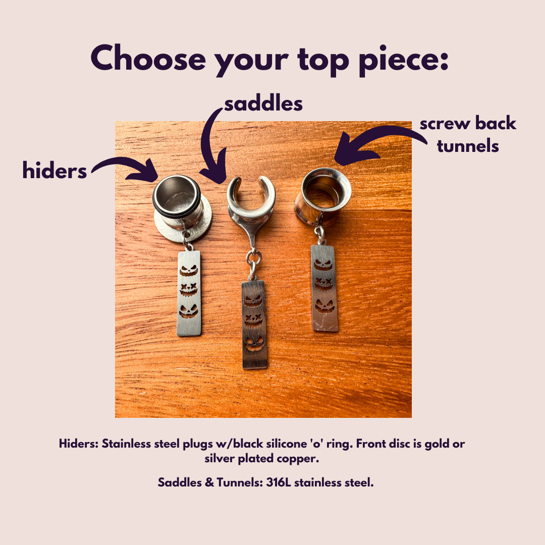 Silver Trio Jack O' Lantern Dangles