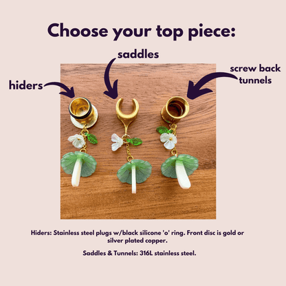 'Mushroom Meadow Magic' Dangles