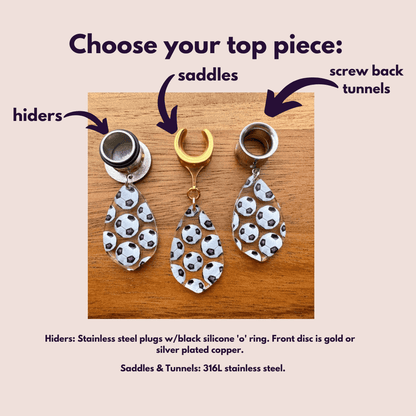 Gold or Silver Soccer Ball Drops