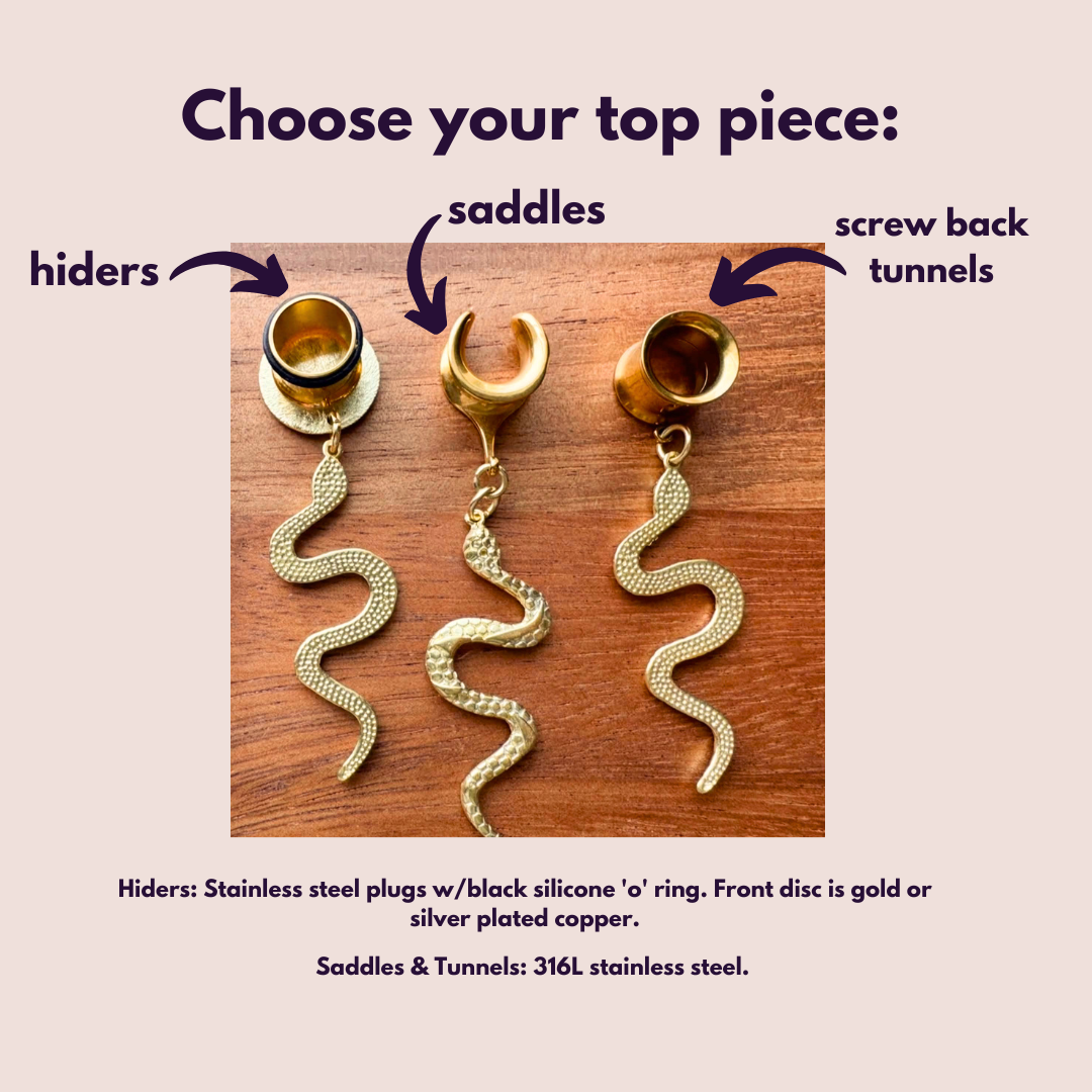 Brass Snake Dangles