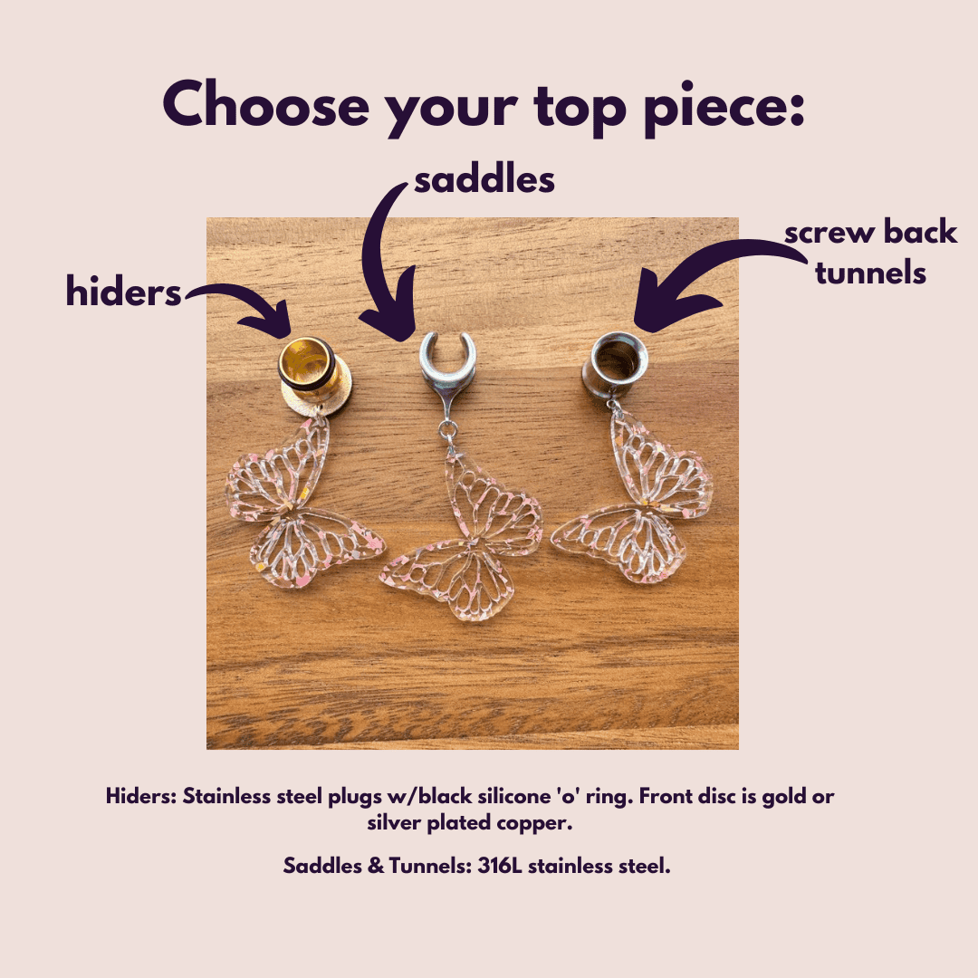 Gold or Silver 'Confetti Flutter' Butterflies