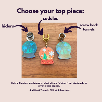 Iridescent Snow Globes