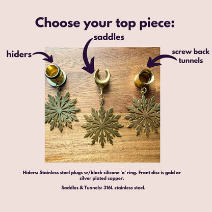 Golden Steel Snowflakes